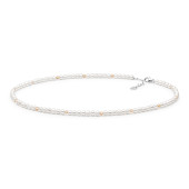 Colier perle naturale si pietre cu argint DiAmanti 222-65-G